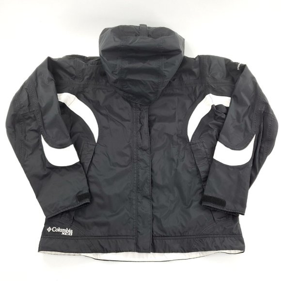 Columbia Jacket‎ Black Storm Dry XCO Waterproof Breathable Hooded Womens Size S - Picture 1 of 13